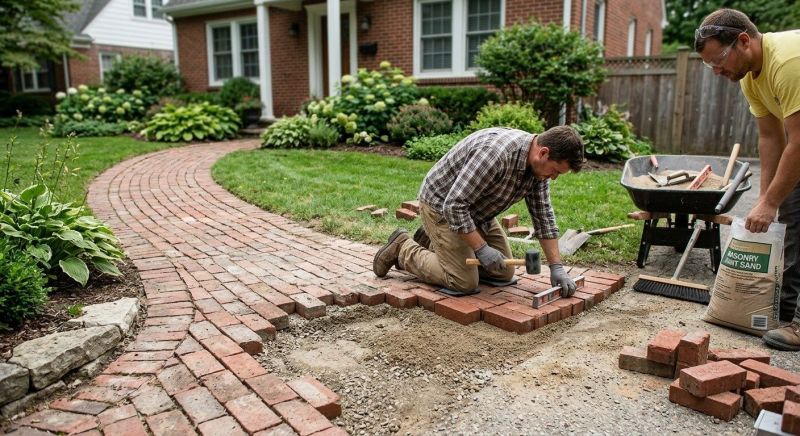 Brick Pathway Repair