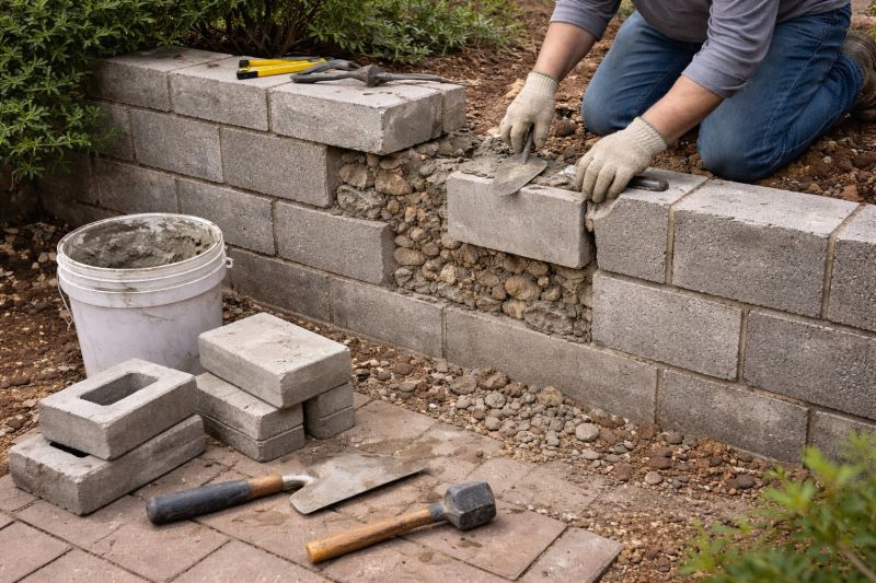 Block Wall Repair in Peachtree City, GA