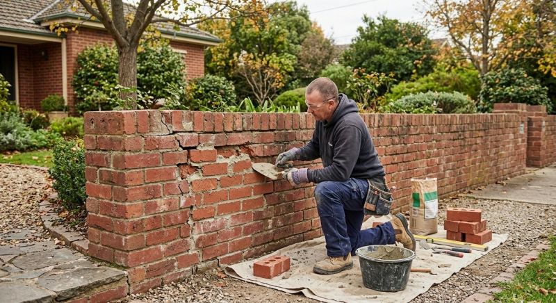 Brick Fence Repair in Newnan, GA
