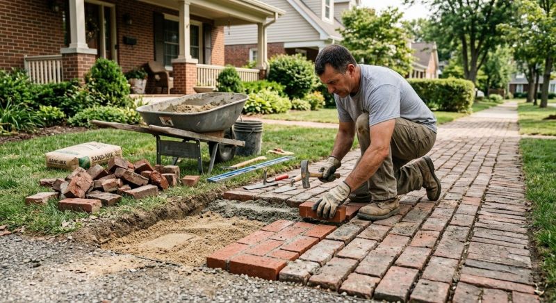 Brick Flatwork Repair in Brooks, GA