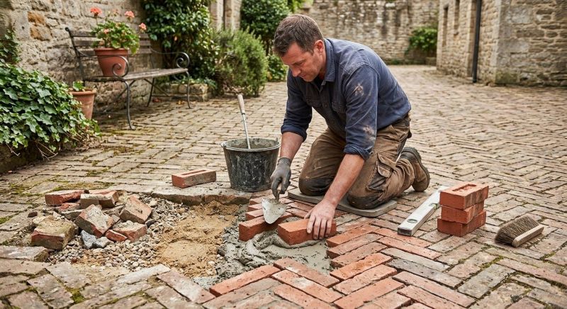 Brick Flatwork Repair in Brooks, GA