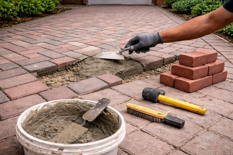 Brick Flatwork Repair in Union City, GA