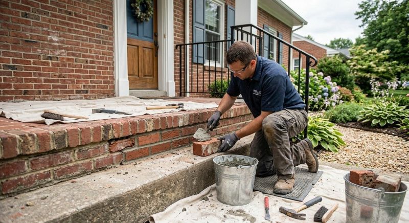 Brick Stairs Repair in Newnan, GA