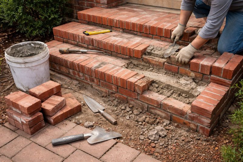 Brick Stairs Repair in Senoia, GA
