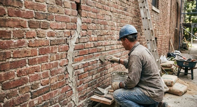 Brick Wall Repair in Brooks, GA