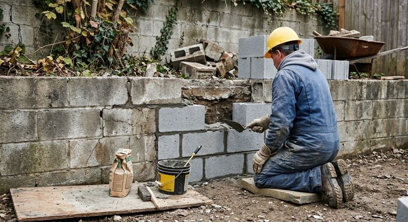 Concrete Block Repair in Carroll County, GA
