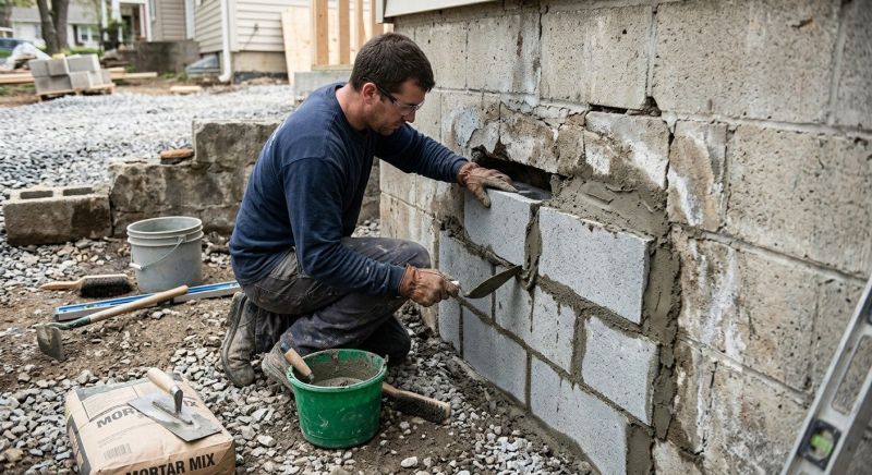 Concrete Block Repair in Fairburn, GA