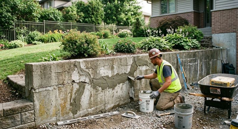 Retaining Wall Repair in Brooks, GA