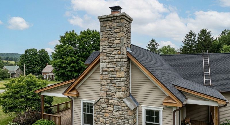 Stone Chimney Installation in Carroll County, GA