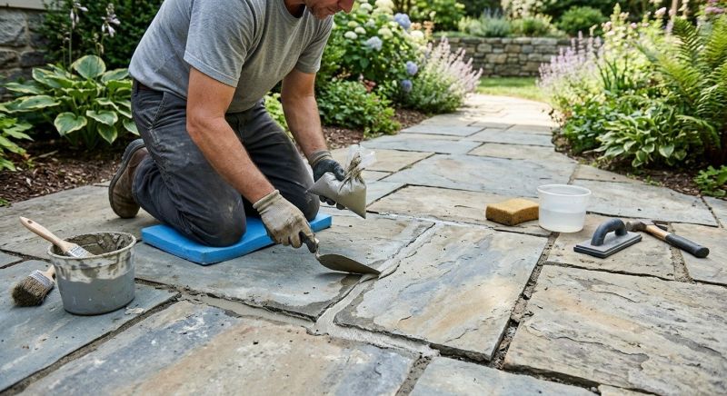 Stone Walkway Repair in Newnan, GA