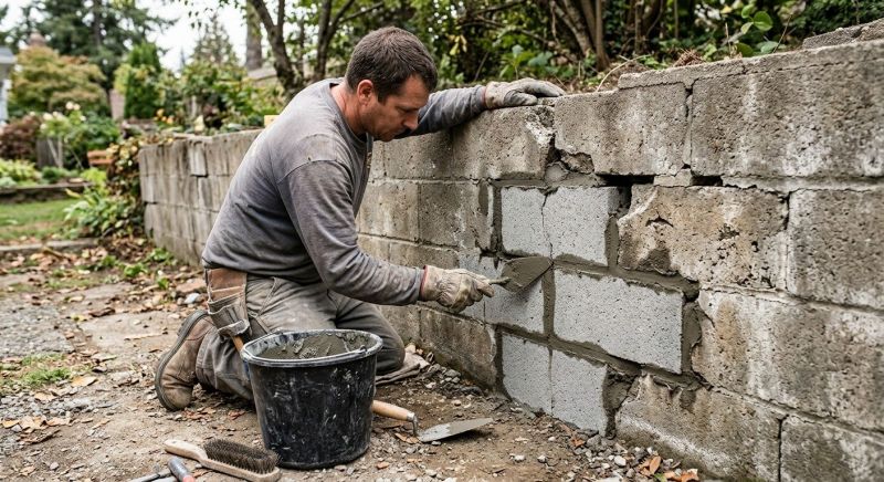 Stone Wall Repair in Douglas County, GA